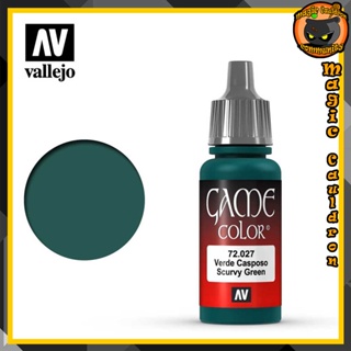 Scurvy Green 17ml. Vallejo Game Color สีอะคริลิคสูตรน้ำ