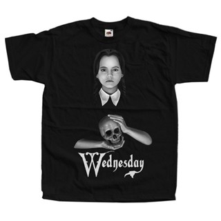 ขายดี เสื้อยืดลําลอง แขนสั้น พิมพ์ลาย The Addams Family Wednesday สไตล์ฮิปฮอป สําหรับผู้ชาย BDjpnl54OGiamo35เสื้อยืด