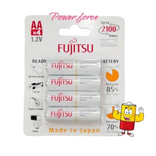 ถ่านชาร์จฟูจิตสึ (Fujitsu) AA 2000mAh แพ็ค 4 ก้อน (ของแท้)