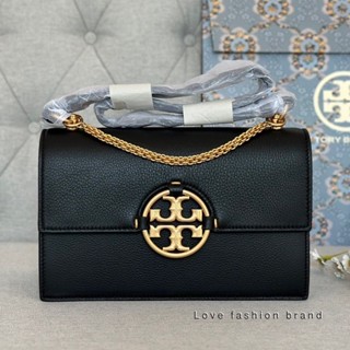 👑ผ่อน0%~แท้100%👑81688 Tory Burch Miller shoulder bag กระเป๋าสะพาย สีดำ