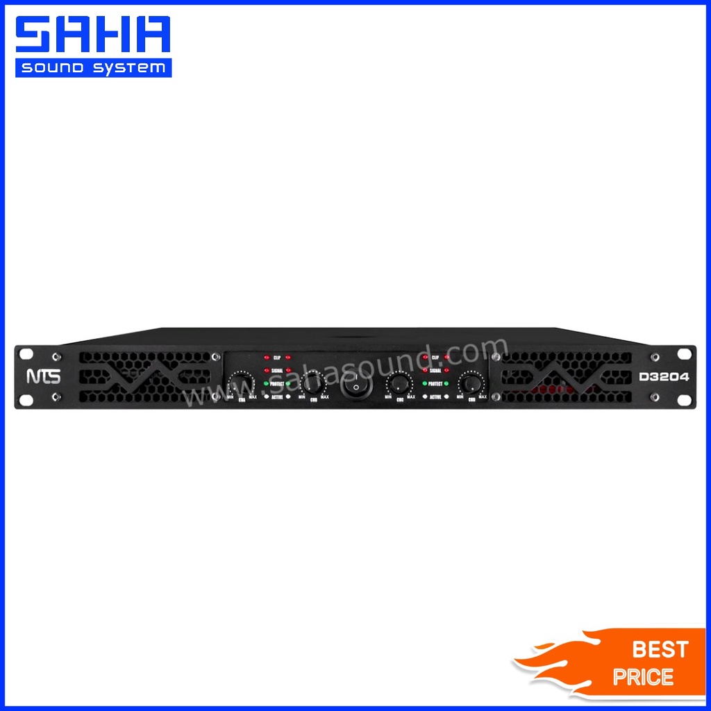 (ประกัน 1 ปี) NTS D3204 4CH Power Amp Class D เพาเวอร์แอมป์ 4CH x 320W (4 แชนแนล) sahasound - สหซาวด