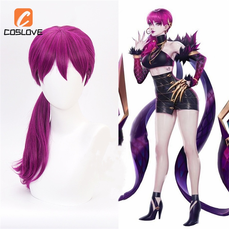 LOL League of Legends KDA ผิวใหม่ Ahri Kda Akali Rogue Assassin Evelynn Kaisa คอสเพลย์เครื่องแต่งกาย