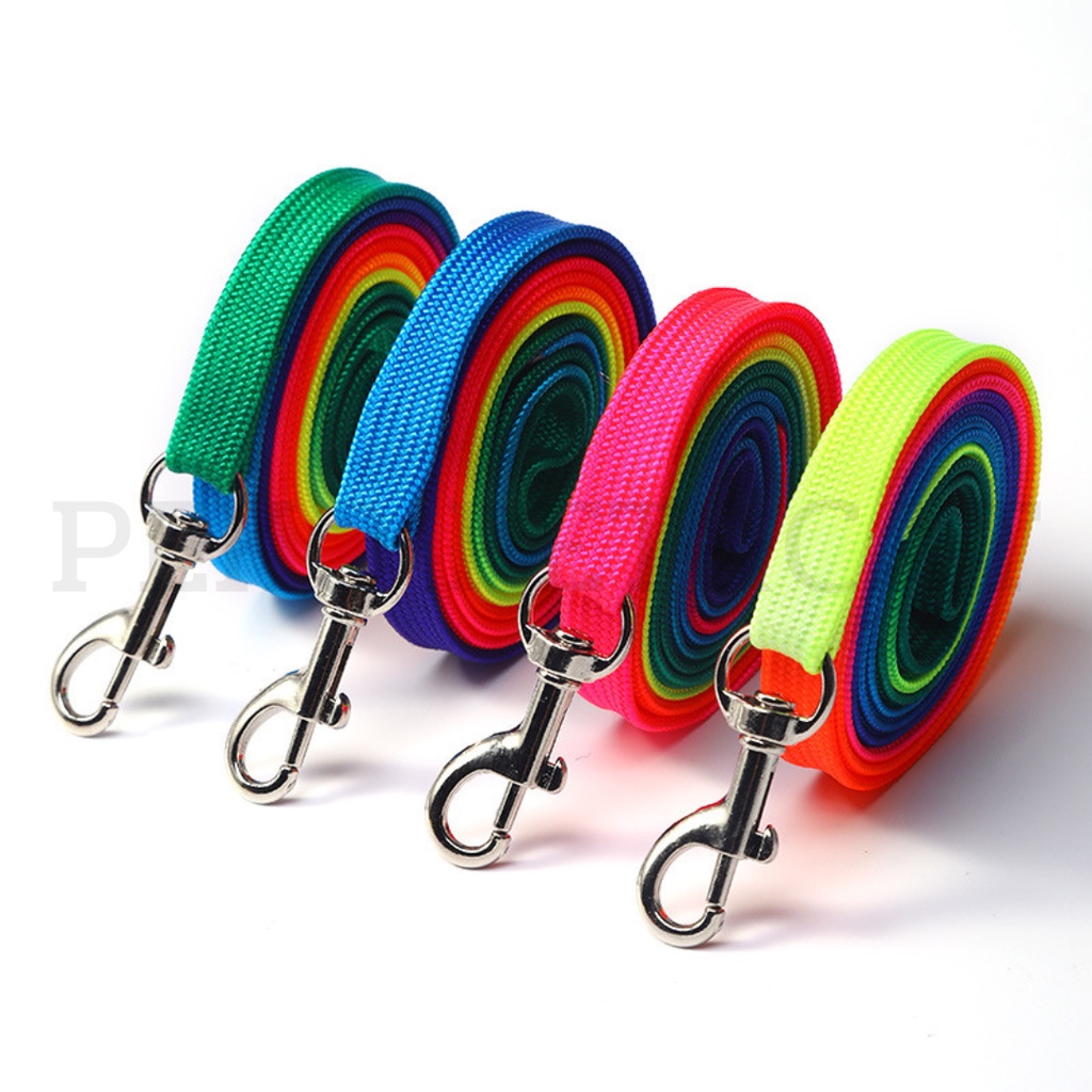 PEKO PET&CAT สายจูงสัตว์เลี้ยง สีรุ้งแบบหนา รูปที่ 6