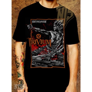 🌟​พร้อมส่ง​🌟  57 Trivium ROCK เสื้อยืด เสื้อวง เสื้อดำ สกรีนลายอย่างดี ผ้าหนานุ่ม ไม่หดไม่ย้วย  T SHIRT S M L XL XX_27