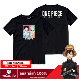 【ONEPIECE STORE】เสื้อวันพีช ลายลิขสิทธิ์แท้  เสื้อยืดลายการ์ตูน  one piece DOP-1426-BKเสื้อยืด เสื้อคนอ้วน_21