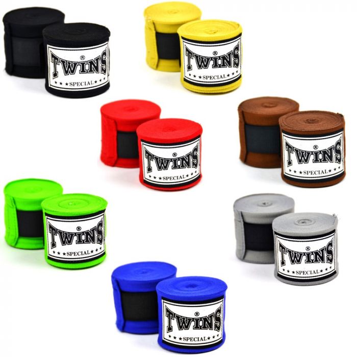 Shipping Daily Twins Better Quality Elastic Boxing Hand Wraps 2pcs (คู่) Muay Thai Wrap Handwrap MMA