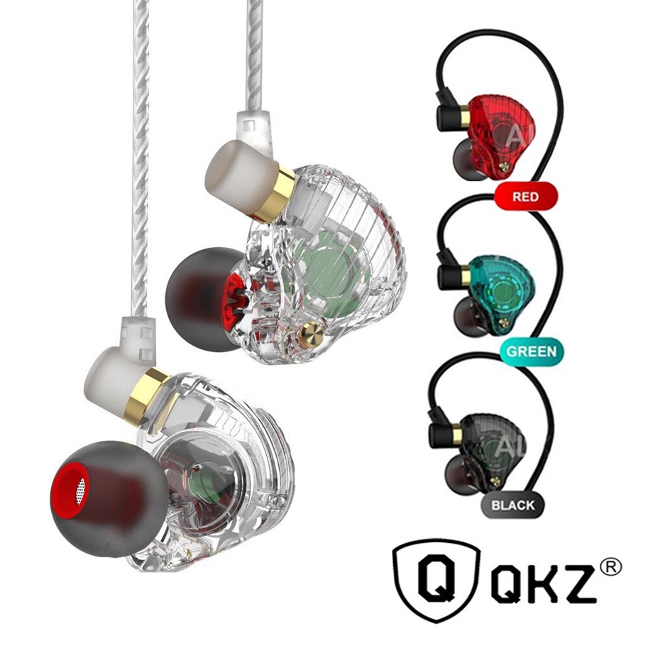 ☄✳✉QKZ SK3 SK7 Dual Driver Earphones Stereo Bass Sport Running Headset HIFI Monitor Earbuds Handsfre