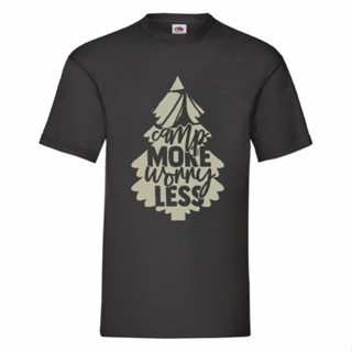 Camp More Worry Less T Shirt  Small5XL CAMPING 16 Different Colours