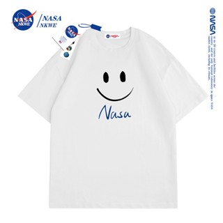 เสื้อยืดแขนสั้นลําลอง คอกลม ผ้าฝ้าย พิมพ์ลาย NASA ทรงหลวม สวมใส่สบาย แฟชั่นสําหรับสตรี ใหม่_49