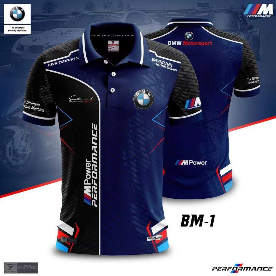 เสื้อโปโลแขนสั้น ลาย F1 Racing Suit + BMW Racing Jersey + Summer สําหรับผู้ชาย และผู้หญิง 2024
