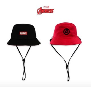 หมวกบักเก็ต ใส่ได้2ด้าน ปักโลโก้Marvel (F-651)