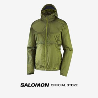 SALOMON ELEVATE AERO FZ HOODIE W JACKET สี AVOCADO-GRAPHITE เสื้อกันลม