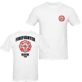 [COD] {พร้อมส่ง เสื้อยืดผ้าฝ้าย 100% พิมพ์ลาย Firefighter Fire Brigade พลัสไซซ์ ของขวัญคริสต์มาส สําหรับผู้ชาย XS-6