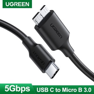 Ugreen USB C to Micro USB 3.0 Cable Type C to Micro B 3.0 Cord For HDD(0.5,1เมตร,90996,20103)