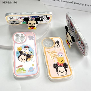 Realme 9 9i 8 8i 7i C17 Pro Plus Pro+ 5G 4G เคสเรียวมี สำหรับ Case Cartoon Mouse Duck Wave Bracket เคส เคสโทรศัพท์ เคสมือถือ Full Back Cover Soft Cases Protective Shell Shockproof Casing