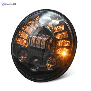 Jen ไฟหน้า Led DRL Halo อลูมิเนียม 7 นิ้ว ไล่โทนสี สําหรับไฟหน้า Wrangler