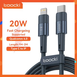 Toocki 3A PD C-L สายเคเบิลข้อมูล C เป็น L 20W ชาร์จเร็ว สําหรับ 13 12Pro max Mini 0.25 ม. 1 ม. 2 ม. 3 ม. 480Mbps