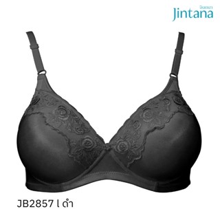 Jintana เสื้อชั้นใน (ไม่เสริมโครง) รุ่น Basic Bra รหัส JB2857 สีดำ