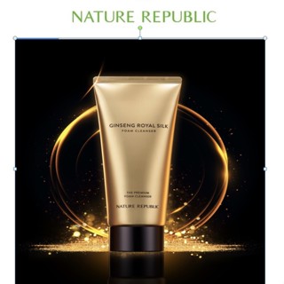 NATURE REPUBLIC [สาธารณรัฐธรรมชาติ] โฟมล้างหน้า สูตรโสมรอยัล ผ้าไหม