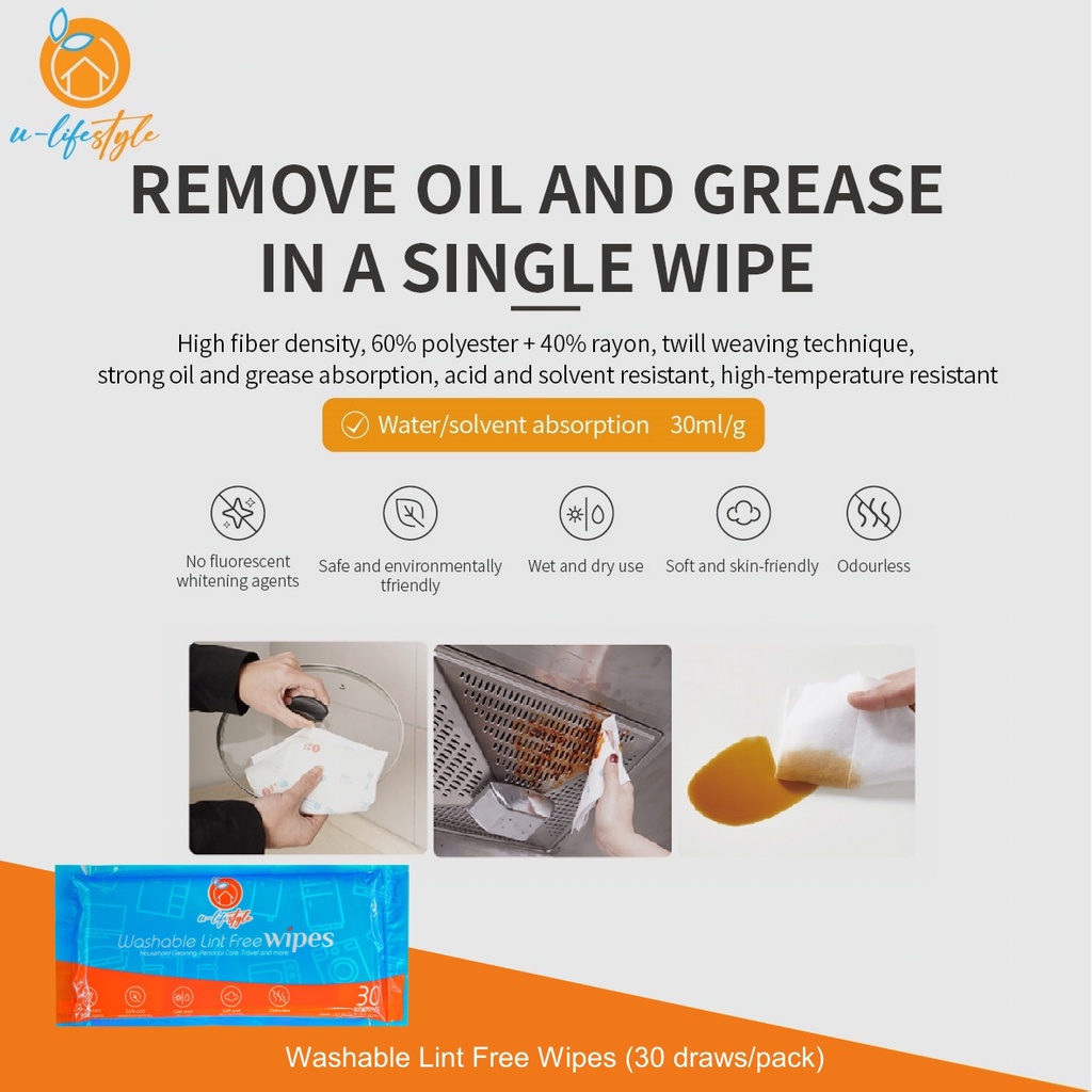 Home Cleaning - Washable Lint Free (แพ็คคู่)