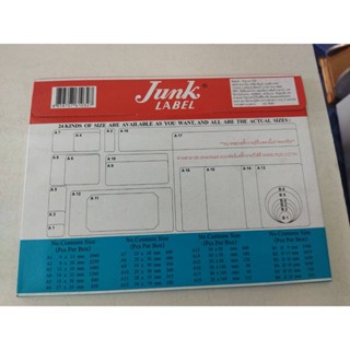 ป้ายราคา JUNK  A7  A11