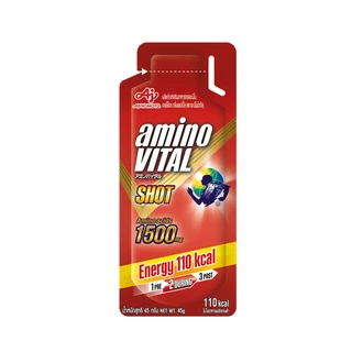Amino Vital Red Shot Box (6 ซอง/กล่อง) เจลให้พลังงาน