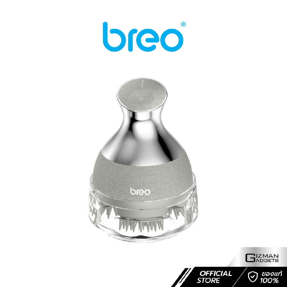 Breo Scalp 2 เครื่องนวดหนังศีรษะ เพื่อสุขภาพใช้นวดศีรษะได้ขณะสระผม(IPX7 กันน้ำ)ให้เส้นผมแข็งแรง รับประกันศูนย์
