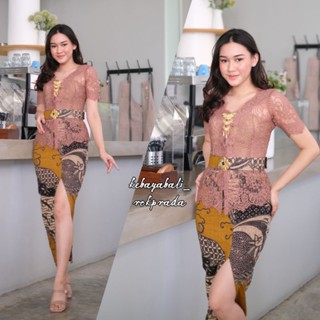 เสื้อคอวี KEBAYA ICE MILO KEBAYA BALI สไตล์โมเดิร์น