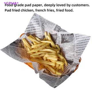 GPHA&gt; 30 Sheets Oil-Proof Wax Paper Bread Sandwich Burger Fries Wrapping Paper new