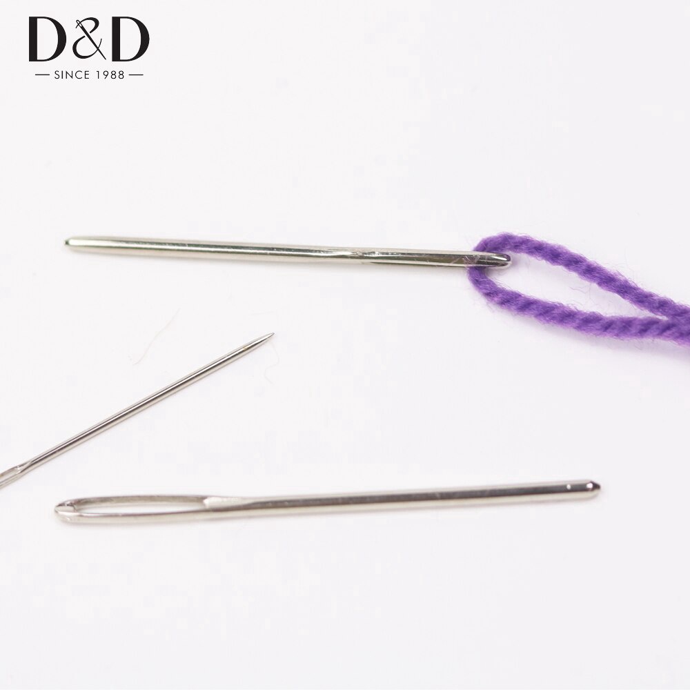 ชุดเข็มถักนิตติ้ง พลาสติก เหล็ก ตาโต DIY 6 ชิ้น - รูปที่ 5