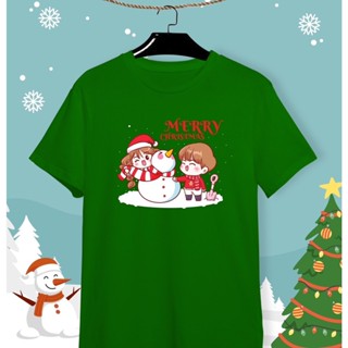 คำแนะนำยอดนิยม เสื้อยืดลายปีใหม่ เสื้อคริสมาสต์ Happy New Year &amp; Merry Christmas ลายน่ารักๆ ผ้า Cotton ใส่สบาย สีสันสดใส