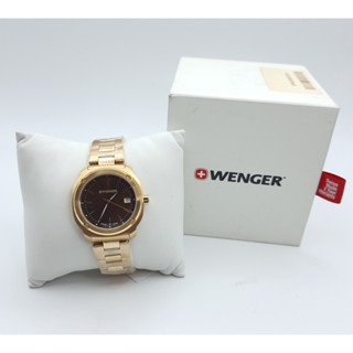 นาฬิกา WENGER WOMENS 01.1121.105 EDGE INDEX QUARTZ 34 MM พร้อมกล่อง (ใหม่)