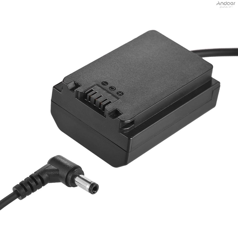 Andoer NP-FZ100 Dummy Battery Pack DC Coupler Connector Spring Cable for  A7III A9 A7RIII A7SIII