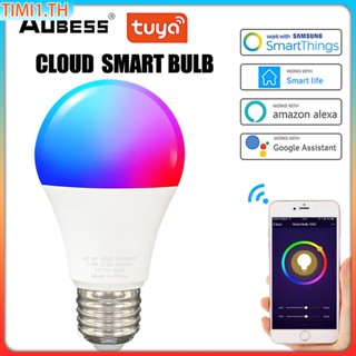 Tuya 15วัตต์/9วัตต์สมาร์ท Wifi E27/B22 Rgbcw หลอดไฟ Led หรี่แสงได้เมจิกหลอดไฟการควบคุมเสียง Lightbulbs ทำงานร่วมกับ Alexa Google Home 100-240โวลต์