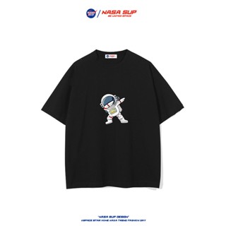 Tee เสื้อยืดสีขาว เสื้อยืดแขนสั้น พิมพ์ลายนักบินอวกาศ NASA สีขาว แฟชั่นคู่รัก สําหรับผู้ชาย 2021_54