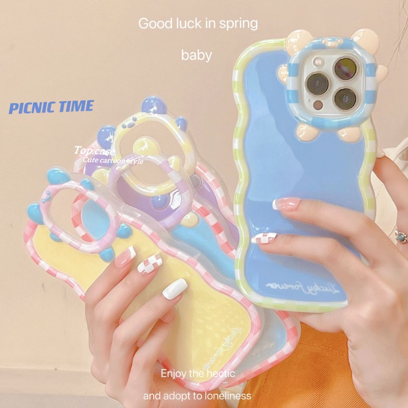 เคสโทรศัพท์มือถือ TPU แบบนิ่ม ลายมอนสเตอร์น่ารัก สําหรับ iPhone 14 13 12 11 Pro Max X XR Xs Max 8 7 6 6s Plus SE 2020
