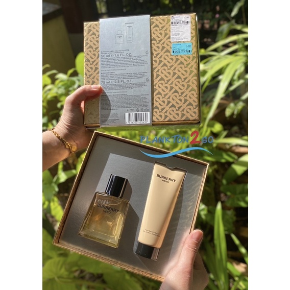 น้ำหอม BURBERRY Hero EDT for Men 50ml+Shower Gel 75ml  *ป้ายคิง ผลิต 1/2022