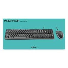 Logitech Media Combo MK200 (ชุดคีย์บอร์ดและเมาส์)รับประกันศูนย์SYNNEX3ปี