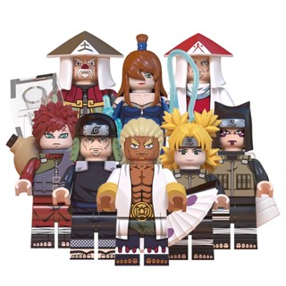 ของเล่นตัวต่อฟิกเกอร์การ์ตูนอนิเมะ Sarutobi Hiruzen Terumi Mei Raikage Gaara Temari Kankuro ขนาดเล็ก ของขวัญ สําหรับเด็ก