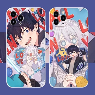 Cartoon Couple Teenager เคสไอโฟน iPhone 11 14 pro max 8 Plus case X Xr Xs Max Se 2020 cover เคส iPhone 13 12 pro max 7 P