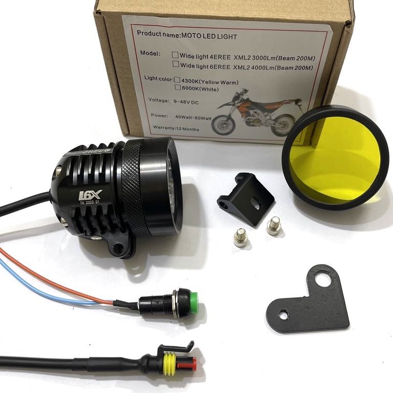 L6x CREE Spotlight อุปกรณ์เสริมเต็ม 1 ปี