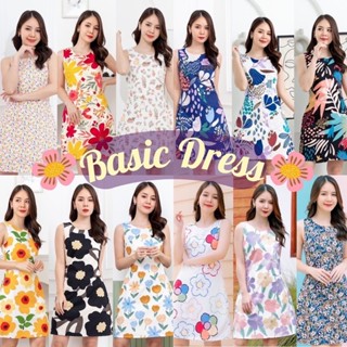 Byjutha🌻 Basic Dress เดรสสั้นแขนกุด เดรสน่ารัก เดรสทำงาน เดรสไปคาเฟ่น่ารักๆ