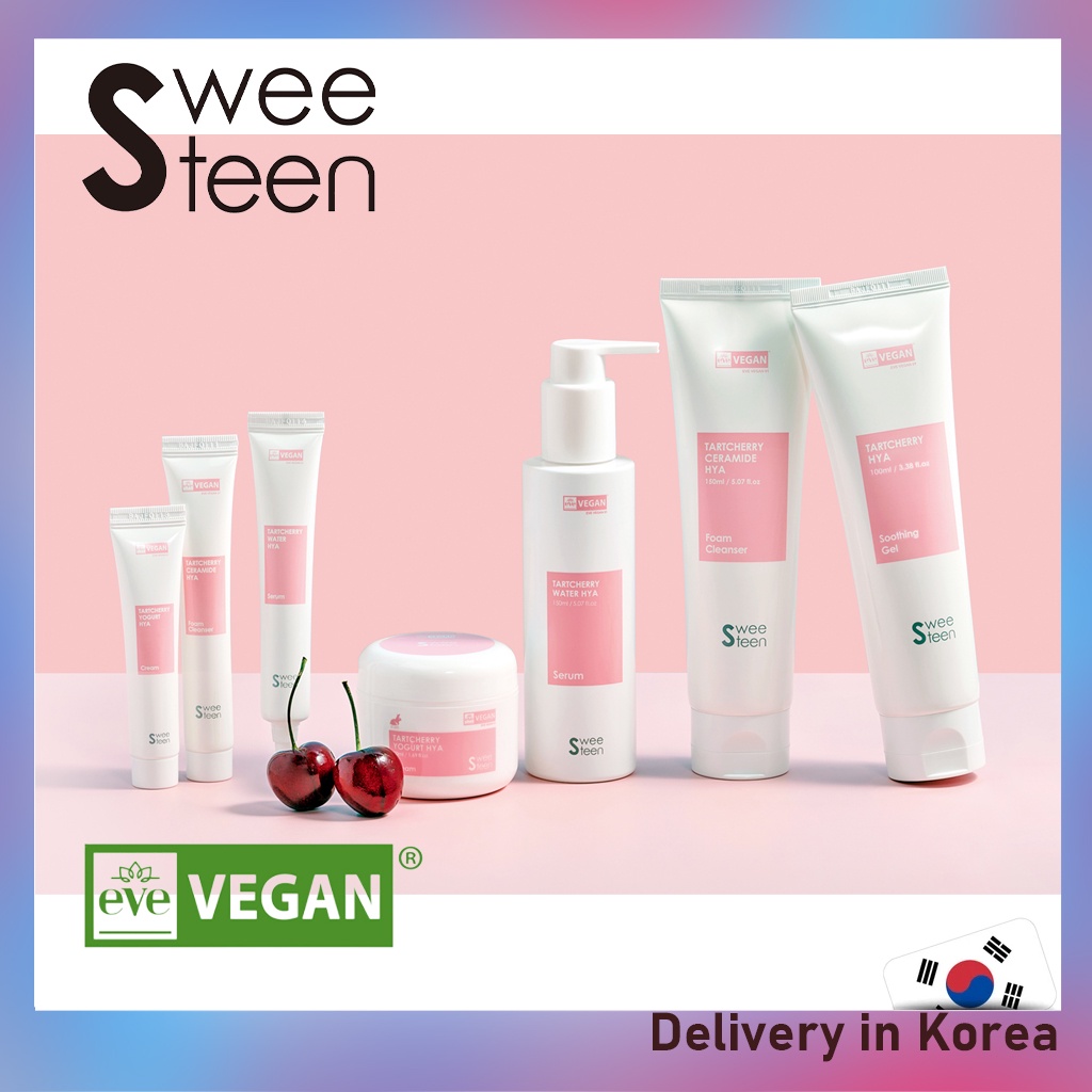 [ SWEETEEN ] TARTCHERRY HYA SOOTHING GEL/ FOAM CLEANSER/ SERUM/ CREAM/ 8 SUNSCREEN