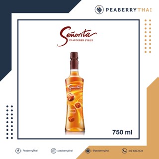 SENORITA Classic Caramel Syrup 750 ML. น้ำเชื่อมแต่งกลิ่นคลาสสิค คาราเมล ขนาด 750 มล.