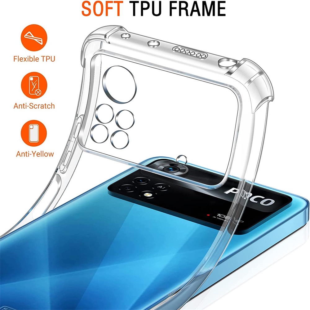 เคสกันกระแทก ใส for Xiaomi Mi Xiaomi Mi 13 Ultra 13T A2 A3 10T Poco X5 X6 C65 X3 Nfc M3 F3 F2 Redmi Note 13 12s 12 12C 13C 11 Lite 11s Pro+ 4 4X 9T 9 SE 9s 10 10s 5 6 7 A1 9A 8 8A 9C Pro กันกระแทกใส