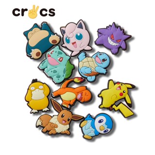 Crocs jibbitz charms การ์ตูนน่ารัก DIY ตกแต่ง Crocs อุปกรณ์รองเท้า pokemon series