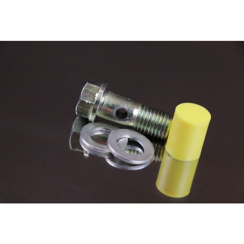 น็อตน้ำมันเลี้ยงแกนเทอร์โบรูน้ำมันใหญ่พิเศษพร้อมแหวนรอง โบDmax 3000, F55V, F55 ตัวน็อตขนาด10mm หัวน็อตขนาด12mm - รูปที่ 3