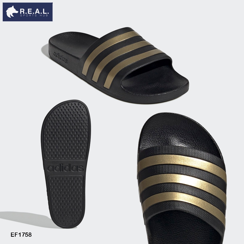 รองเท้าแตะ Adidas Adilette Aqua Black โทนสีดำ/กรม [EG1758 F35543 F35550 F35542 GX4279 IF0895]