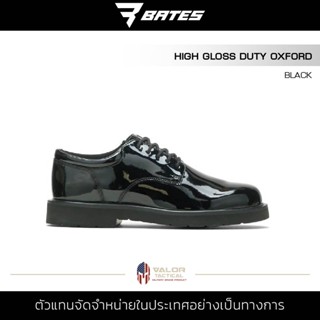 Bates รุ่น MensHigh Gloss Duty Oxford  รองเท้าผู้ชาย แบรนด์ USA รองเท้าบูท ข้อสั้น ขัดเงา รองเท้าหนัง