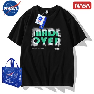 พร้อมส่ง เสื้อยืดแขนสั้น ผ้าฝ้ายแท้ พิมพ์ลายกราฟฟิติ NASA พลัสไซซ์ สําหรับผู้ชาย และผู้หญิง แขนสั้น_54